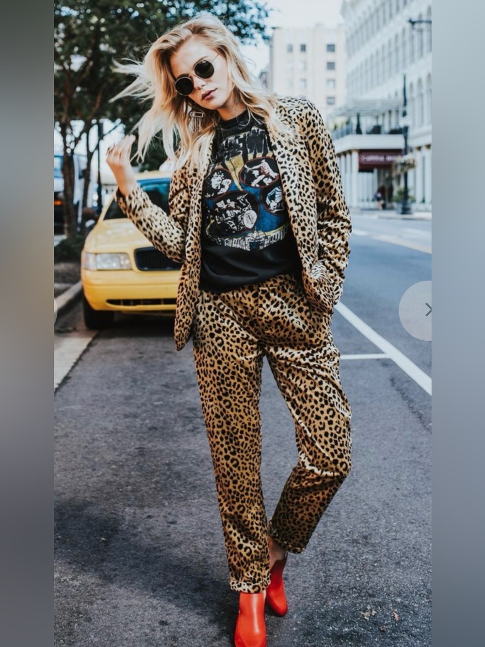 Scotch & Soda Club Voyage Leopard Print Blazer and Pants Suiting 2 pieces
